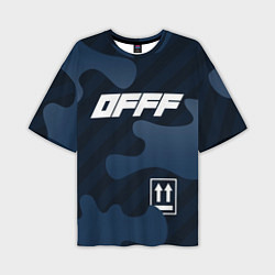 Футболка оверсайз мужская Off-White, цвет: 3D-принт