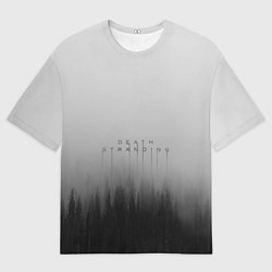 Мужская футболка оверсайз Death Stranding Лес