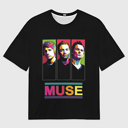 Футболка оверсайз мужская Muse pop-art, цвет: 3D-принт
