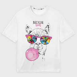 Футболка оверсайз мужская Because cool, цвет: 3D-принт