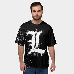 Футболка оверсайз мужская L paints, цвет: 3D-принт — фото 2