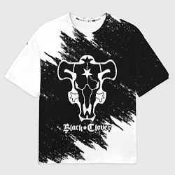 Футболка оверсайз мужская ЧЁРНЫЙ КЛЕВЕР, цвет: 3D-принт