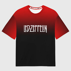 Футболка оверсайз мужская Led Zeppelin, цвет: 3D-принт