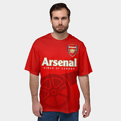 Футболка оверсайз мужская Arsenal, цвет: 3D-принт — фото 2