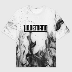 Мужская футболка оверсайз LINDEMANN: Black Fire