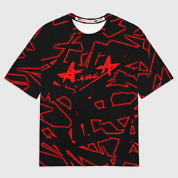 Футболка оверсайз мужская Алиса, цвет: 3D-принт