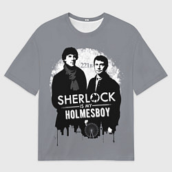 Футболка оверсайз мужская Sherlock Holmesboy, цвет: 3D-принт