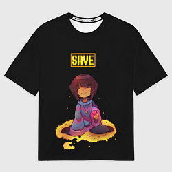 Футболка оверсайз мужская UNDERTALE FRISK, цвет: 3D-принт