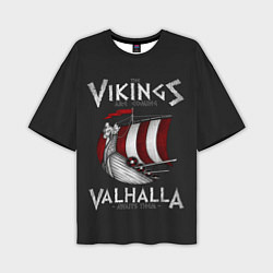 Мужская футболка оверсайз Vikings Valhalla