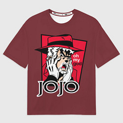 Футболка оверсайз мужская Приключения ДжоДжо, цвет: 3D-принт