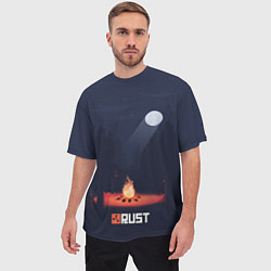 Футболка оверсайз мужская Rust, цвет: 3D-принт — фото 2