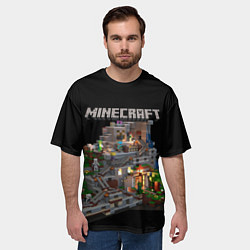 Футболка оверсайз мужская MINECRAFT, цвет: 3D-принт — фото 2