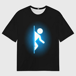 Футболка оверсайз мужская Portal, цвет: 3D-принт