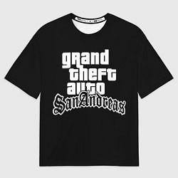 Футболка оверсайз мужская GTA San Andreas, цвет: 3D-принт