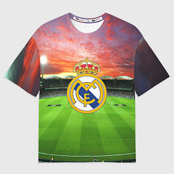 Футболка оверсайз мужская FC Real Madrid, цвет: 3D-принт