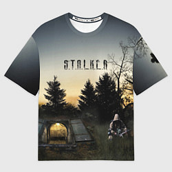 Футболка оверсайз мужская СТАЛКЕР 1, цвет: 3D-принт