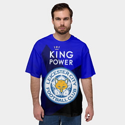 Футболка оверсайз мужская Leicester City, цвет: 3D-принт — фото 2