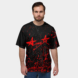 Футболка оверсайз мужская АлисА, цвет: 3D-принт — фото 2