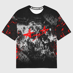 Футболка оверсайз мужская АлисА, цвет: 3D-принт