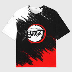 Футболка оверсайз мужская KIMETSU NO YAIBA, цвет: 3D-принт