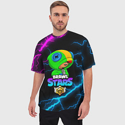 Футболка оверсайз мужская BRAWL STARS LEON, цвет: 3D-принт — фото 2