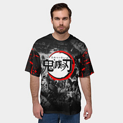Футболка оверсайз мужская KIMETSU NO YAIBA, цвет: 3D-принт — фото 2