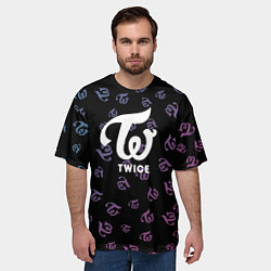 Футболка оверсайз мужская Twice, цвет: 3D-принт — фото 2