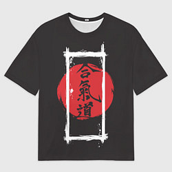 Футболка оверсайз мужская Айкидо, цвет: 3D-принт
