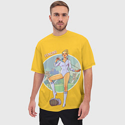 Футболка оверсайз мужская Фехтование, цвет: 3D-принт — фото 2