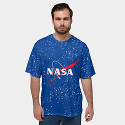 Футболка оверсайз мужская NASA, цвет: 3D-принт — фото 2