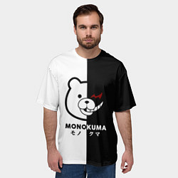 Футболка оверсайз мужская Monokuma, цвет: 3D-принт — фото 2