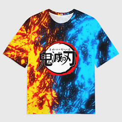 Мужская футболка оверсайз KIMETSU NO YAIBA