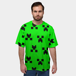 Футболка оверсайз мужская MINECRAFT, цвет: 3D-принт — фото 2