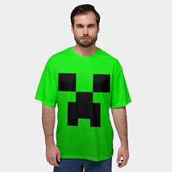 Футболка оверсайз мужская MINECRAFT, цвет: 3D-принт — фото 2