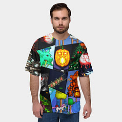 Футболка оверсайз мужская Terraria allpic, цвет: 3D-принт — фото 2