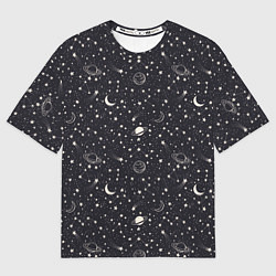 Футболка оверсайз мужская Космос, цвет: 3D-принт