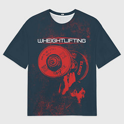 Мужская футболка оверсайз Тяжелая атлетика