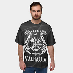 Футболка оверсайз мужская Valhalla, цвет: 3D-принт — фото 2