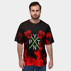 Футболка оверсайз мужская Payton Moormeier: TikTok, цвет: 3D-принт — фото 2