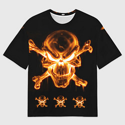 Футболка оверсайз мужская Черепа, цвет: 3D-принт