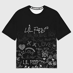 Футболка оверсайз мужская LIL PEEP, цвет: 3D-принт