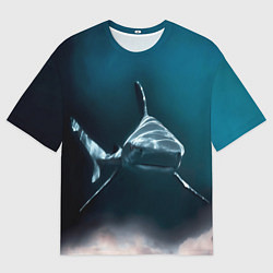 Футболка оверсайз мужская Акула, цвет: 3D-принт