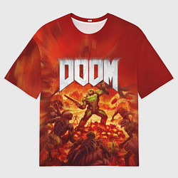 Футболка оверсайз мужская DOOM, цвет: 3D-принт