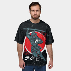 Футболка оверсайз мужская Регби Япония, 2019, цвет: 3D-принт — фото 2