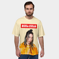 Футболка оверсайз мужская BILLIE EILISH, цвет: 3D-принт — фото 2