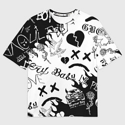 Футболка оверсайз мужская LIL PEEP, цвет: 3D-принт