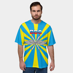 Футболка оверсайз мужская Флаг ВВС, цвет: 3D-принт — фото 2