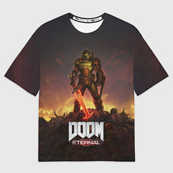 Футболка оверсайз мужская DOOM ETERNAL, цвет: 3D-принт