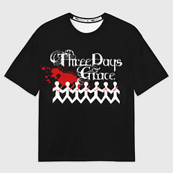 Футболка оверсайз мужская Three days grace, цвет: 3D-принт