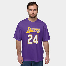 Футболка оверсайз мужская Los Angeles Lakers Kobe Brya, цвет: 3D-принт — фото 2